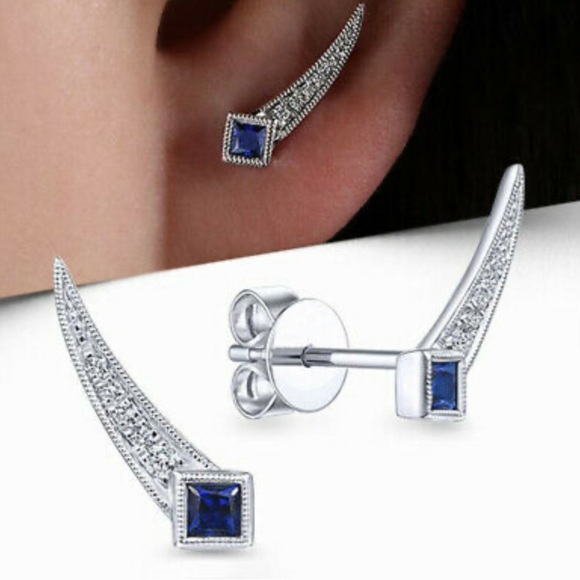 New Sterling silver unique earrings - Picture 1 of 1